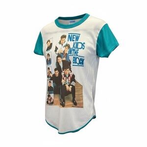 VINTAGE Girls 90s New Kids on the Block Graphic Nightgown Night Shirt - Size M